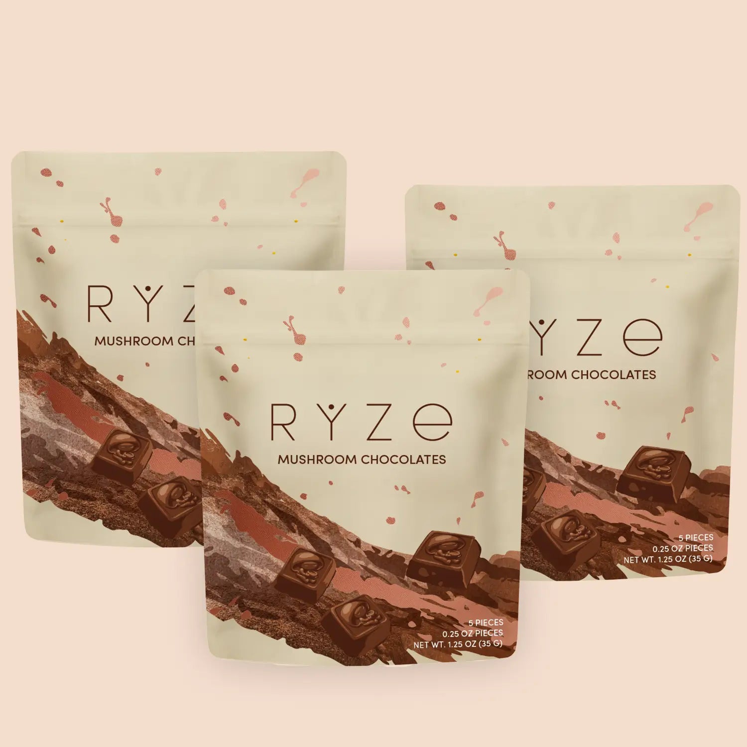 Mushroom Chocolates Rye (15 pieces)